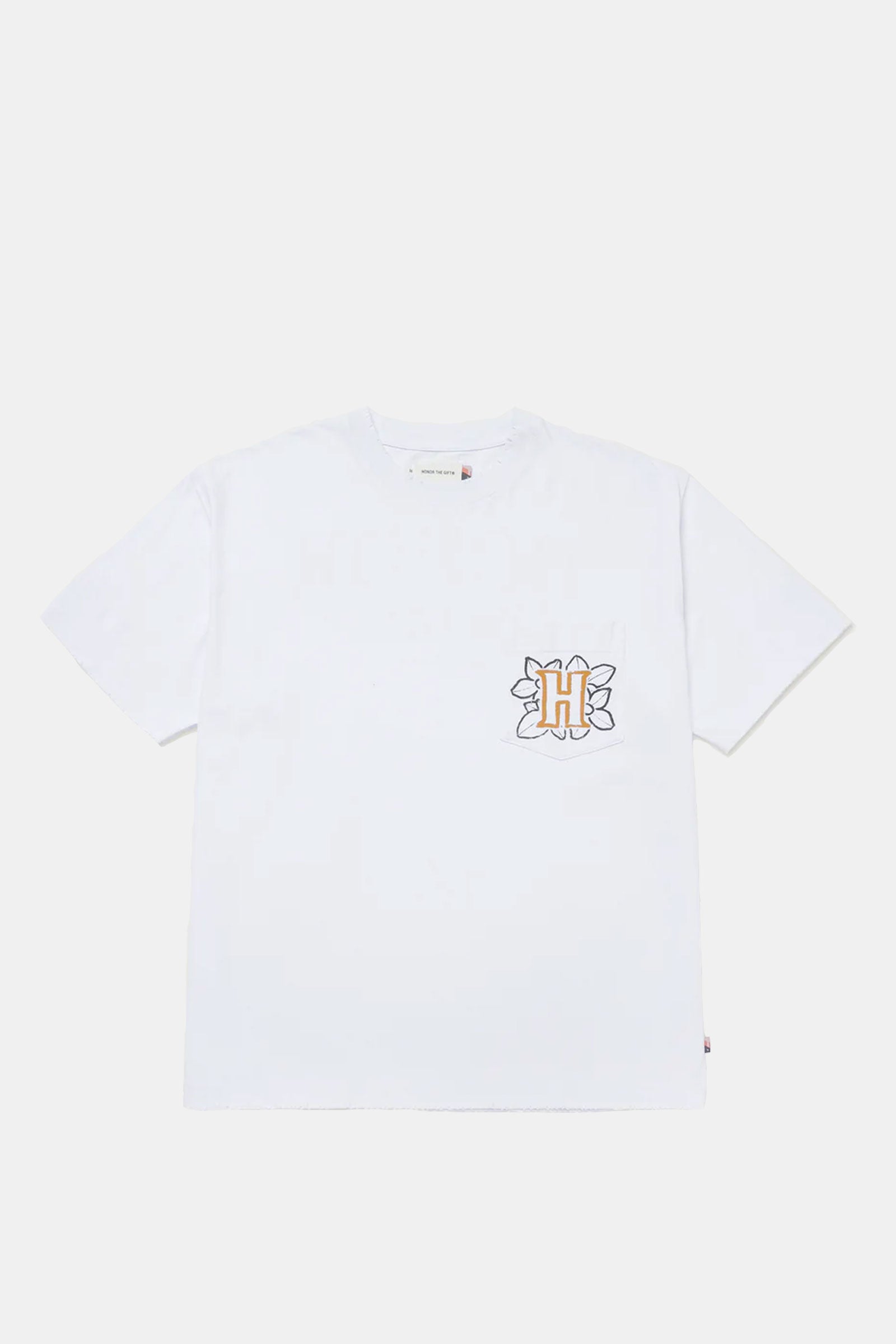 FLORAL POCKET SS TEE