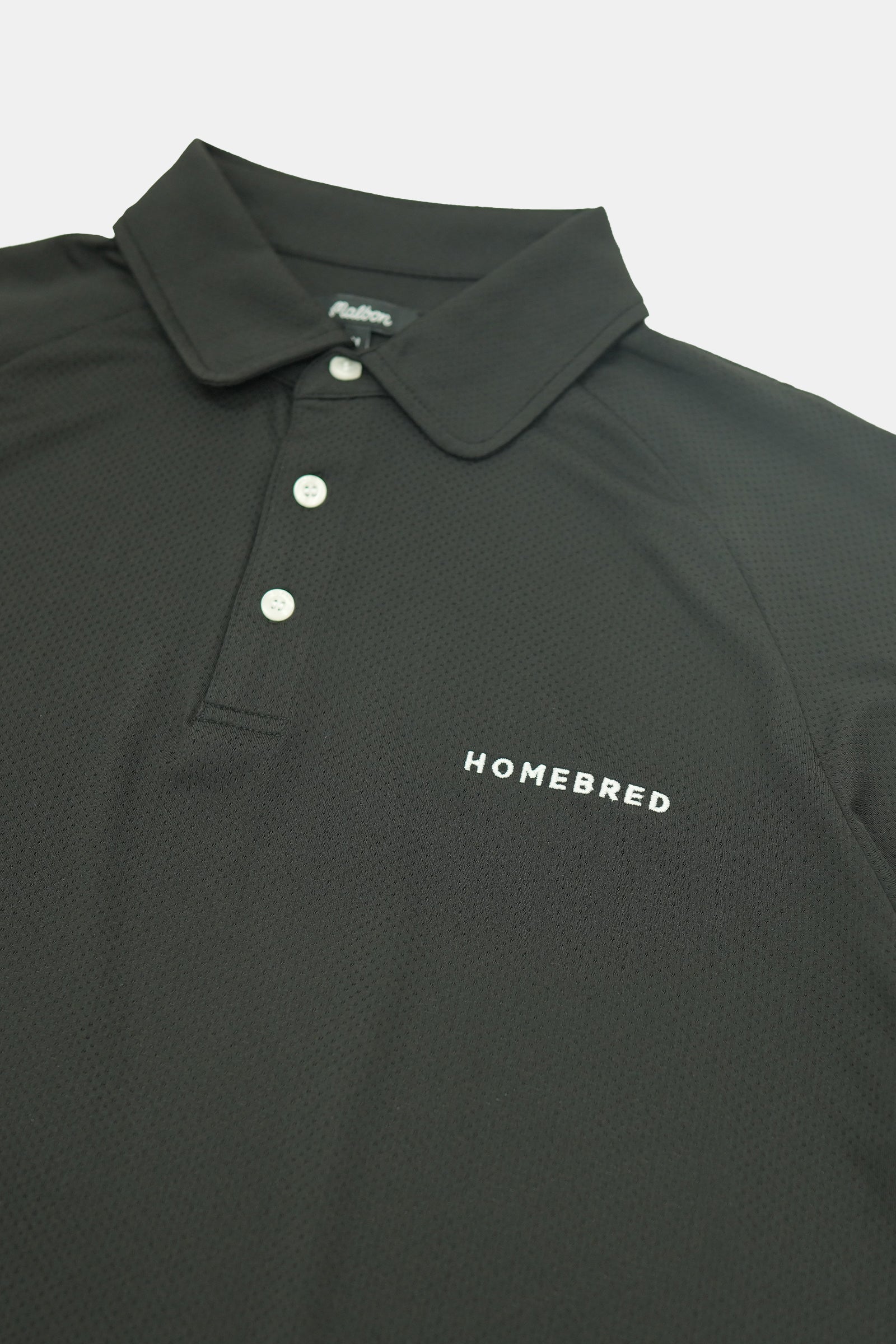 Homebred x Malbon Raglan Sleeve Mesh Polo