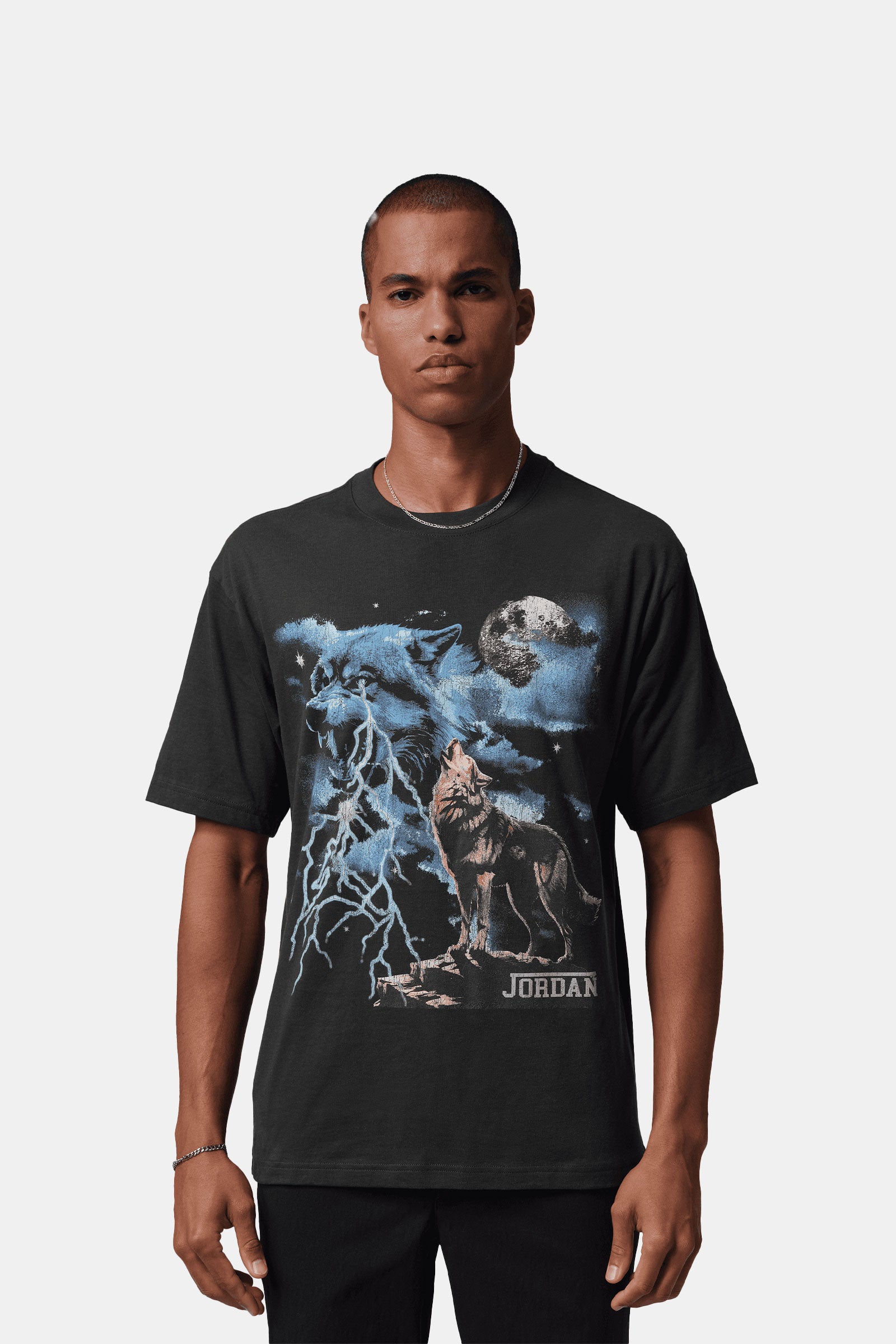 Jordan NC Howl Graphic SS Crew Tee
