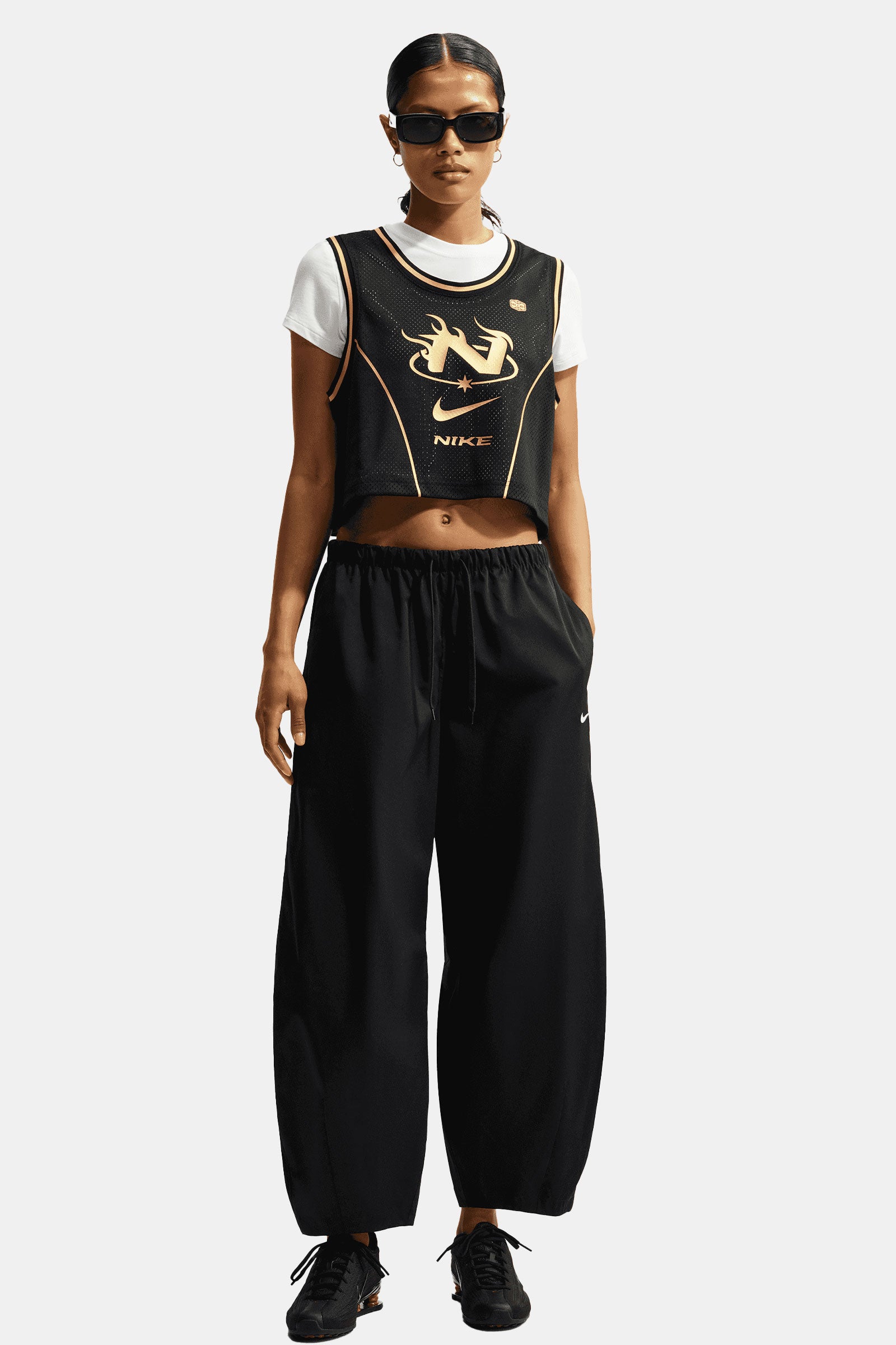 Women's Loose Mid-Rise Barrel Pants