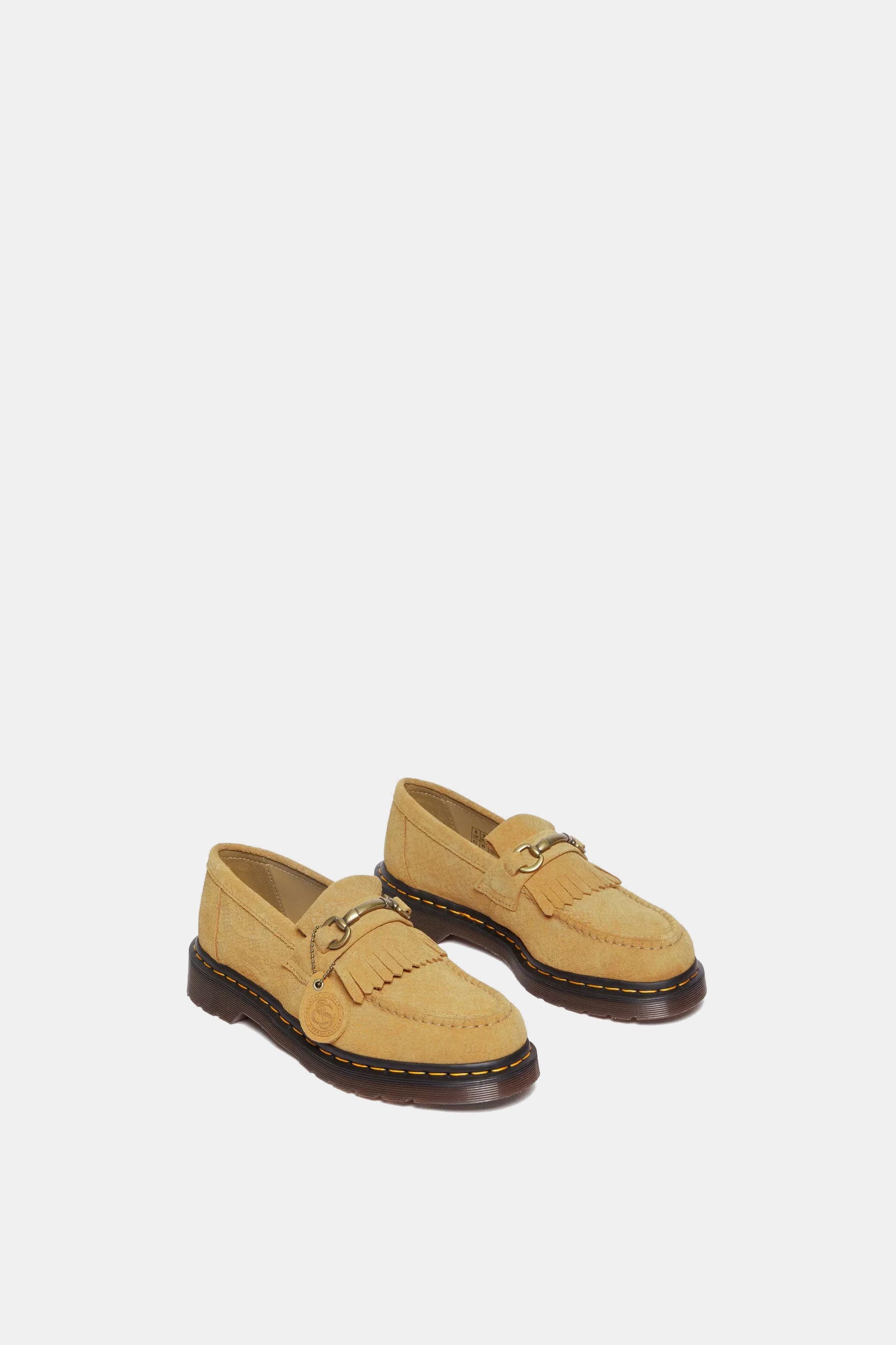 Adrian Snaffle Repello Emboss Suede Kiltie Loafers