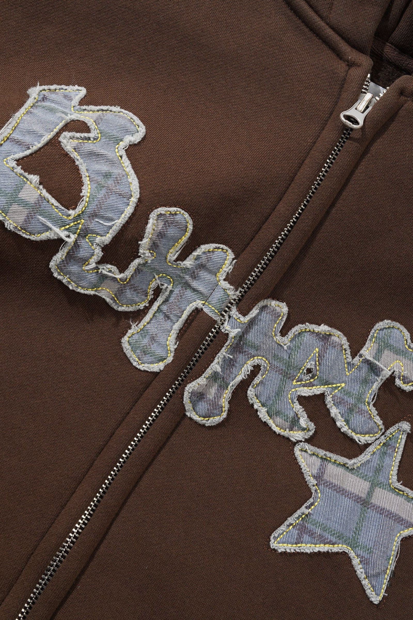 Edge Applique Zip-Thru Hood