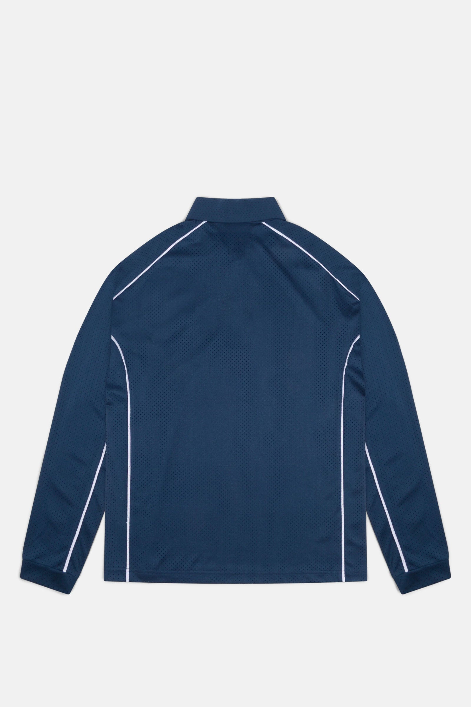 Piped Longsleeve Quarter Zip Polo