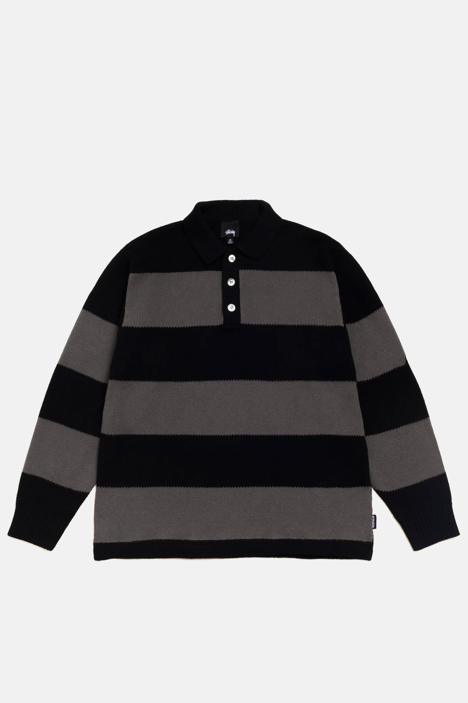 Pique Knit Stripe Rugby