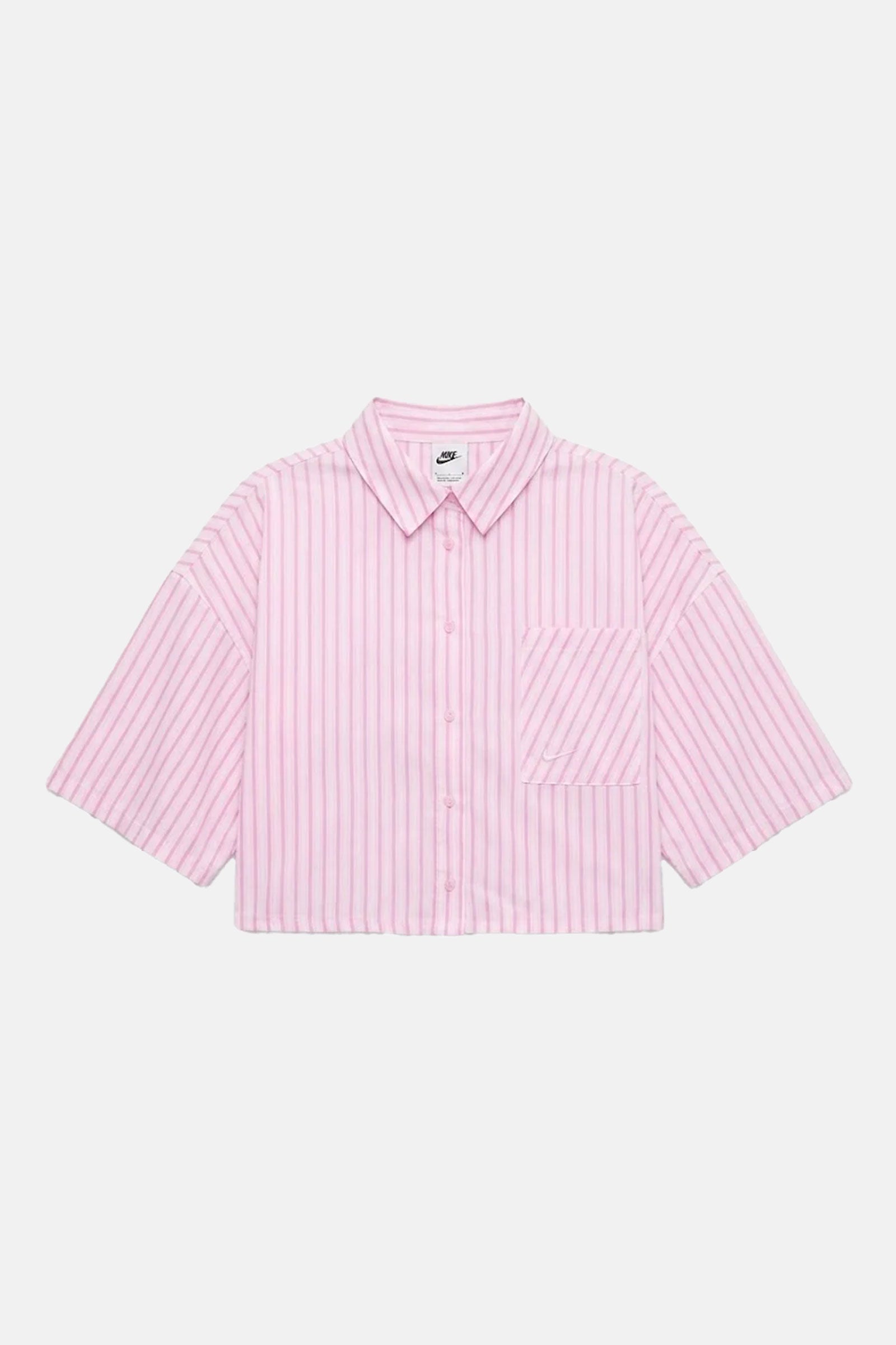 Women's Nike Sportswear Chill Poplin Oversized Striped Top