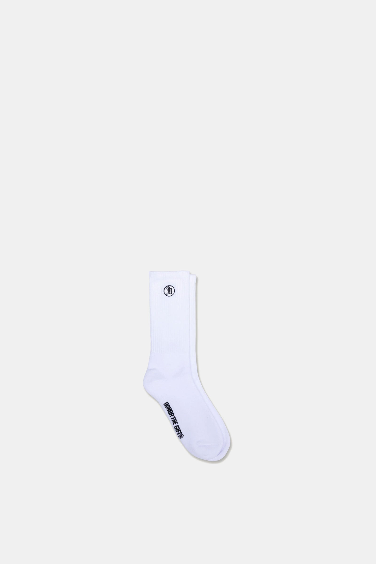 STAMP RIBBED SOCK