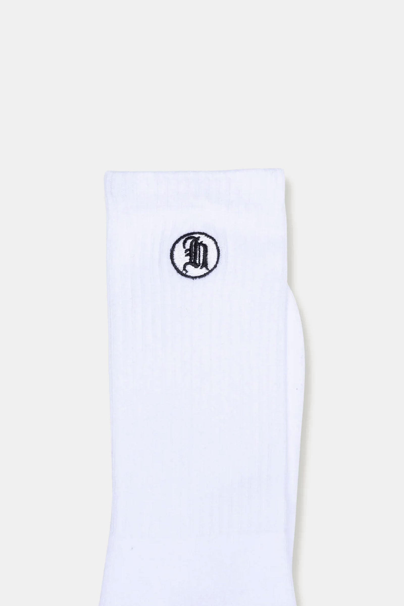 STAMP RIBBED SOCK
